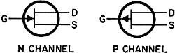 Symbols for junction-type FET's - RF Cafe