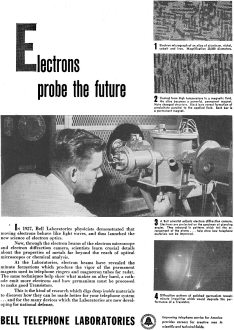 Bell Telephone Laboratories, April 1952 Radio-Electronics - RF Cafe
