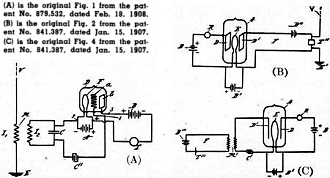 Original Audio tube patent artwork - RF Cafe