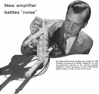 Junction Diode Amplifier, Bell Telephone Laboratories Ad, November 1958 Radio News - RF Cafe