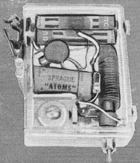 Transistorized receiver housed in its plastic case - RF Cafe