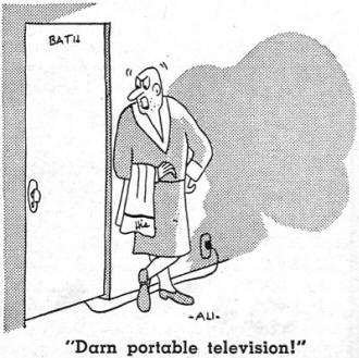 Darn portable television! - RF Cafe