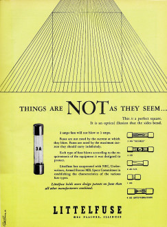 Littelfuse Ad, April 1954 Radio & Televsion News - RF Cafe
