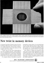 Bell Telephone Laboratories Advertisement: New Twist in Memory Devices, February 1958 Radio & TV News - RF Cafe