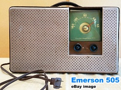 Emerson Model 505 Radio - RF Cafe