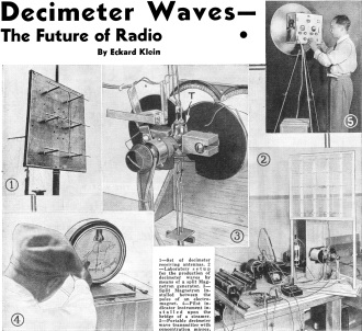 Set of decimeter receiving antennas - RF Cafe